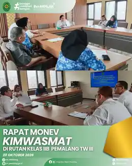 Rapat Monitoring dan Evaluasi (Monev) KIMWASMAT (Pengawasan dan Pengamatan) Triwulan III