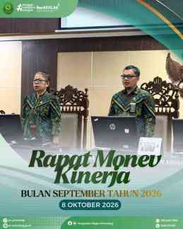 Rapat Monitoring dan Evaluasi (Monev) Kinerja Bulan September 2026