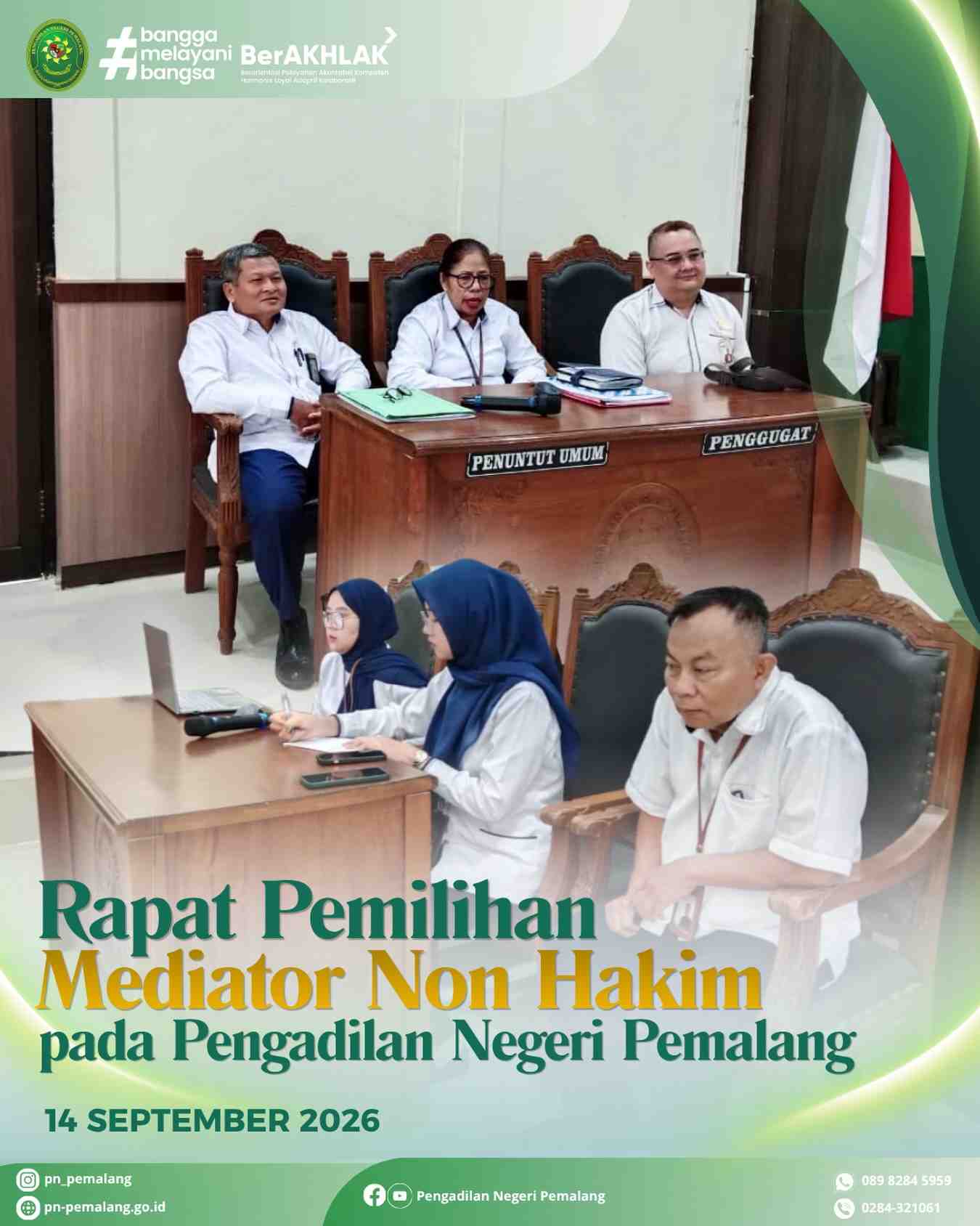 Pengumuman Mediator Non Hakim Pengadilan Negeri Pemalang