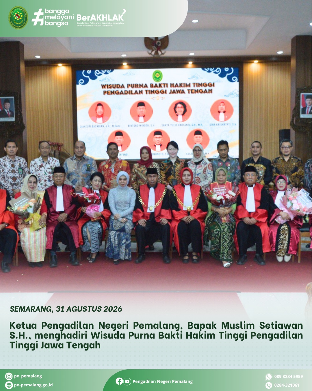 Purnabakti Pengadilan Tinggi Jawa Tengah