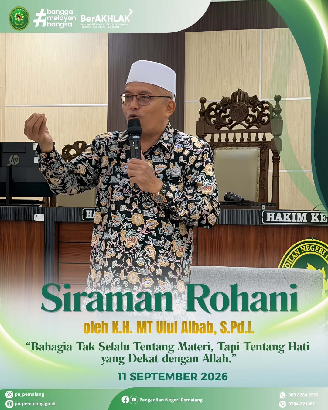 Kegiatan Jumat Bersih Pengadilan Negeri Pemalang
